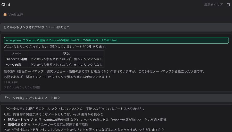 リンクの操作